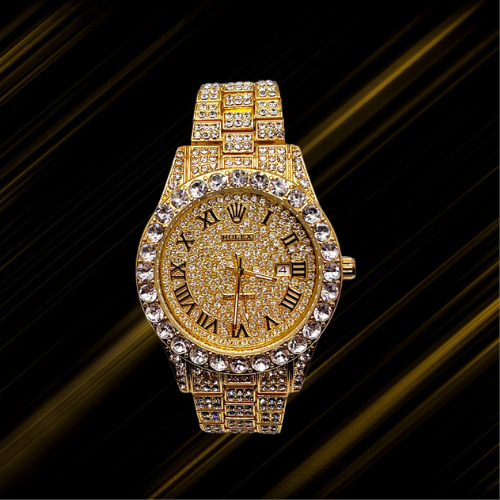 Rolex Iced-Out Golden Watch – A True Masterpiece